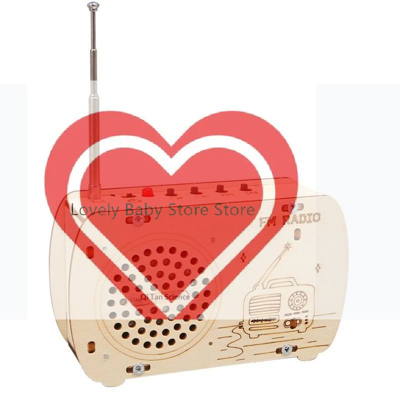 Diy Electronics Projects For Kids - 【BS】DIY Wooden FM Radio Kit Vintage