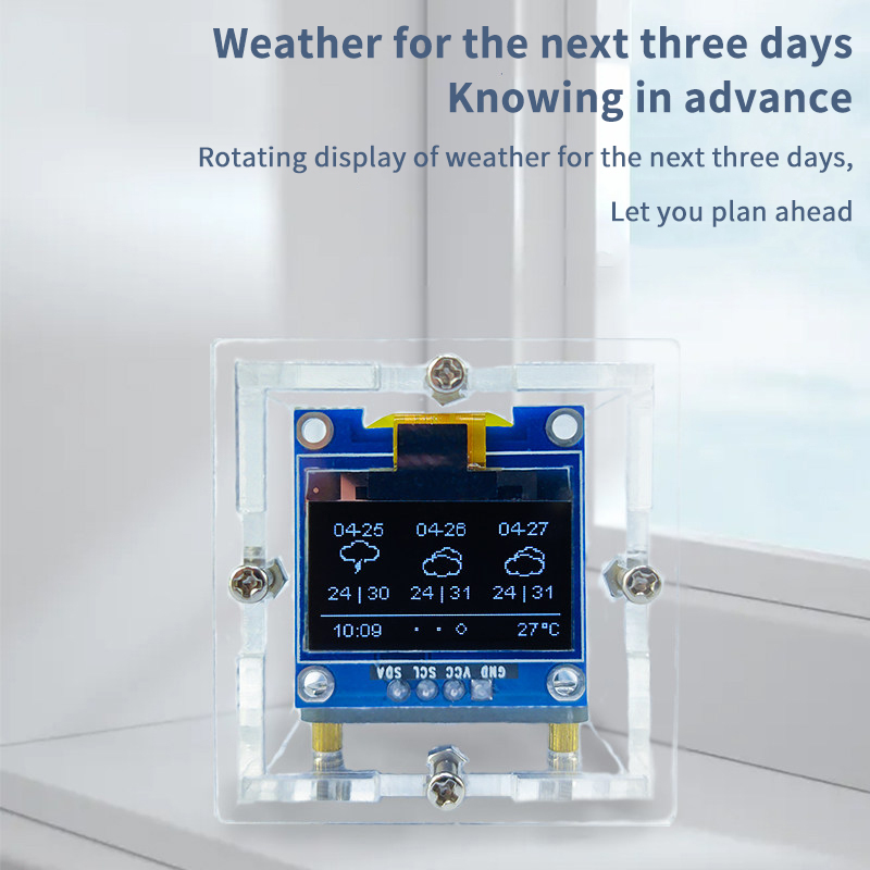 ESP8266 Mini Weather Clock Kit - Diy Electronics Project Kit recensie en prijs