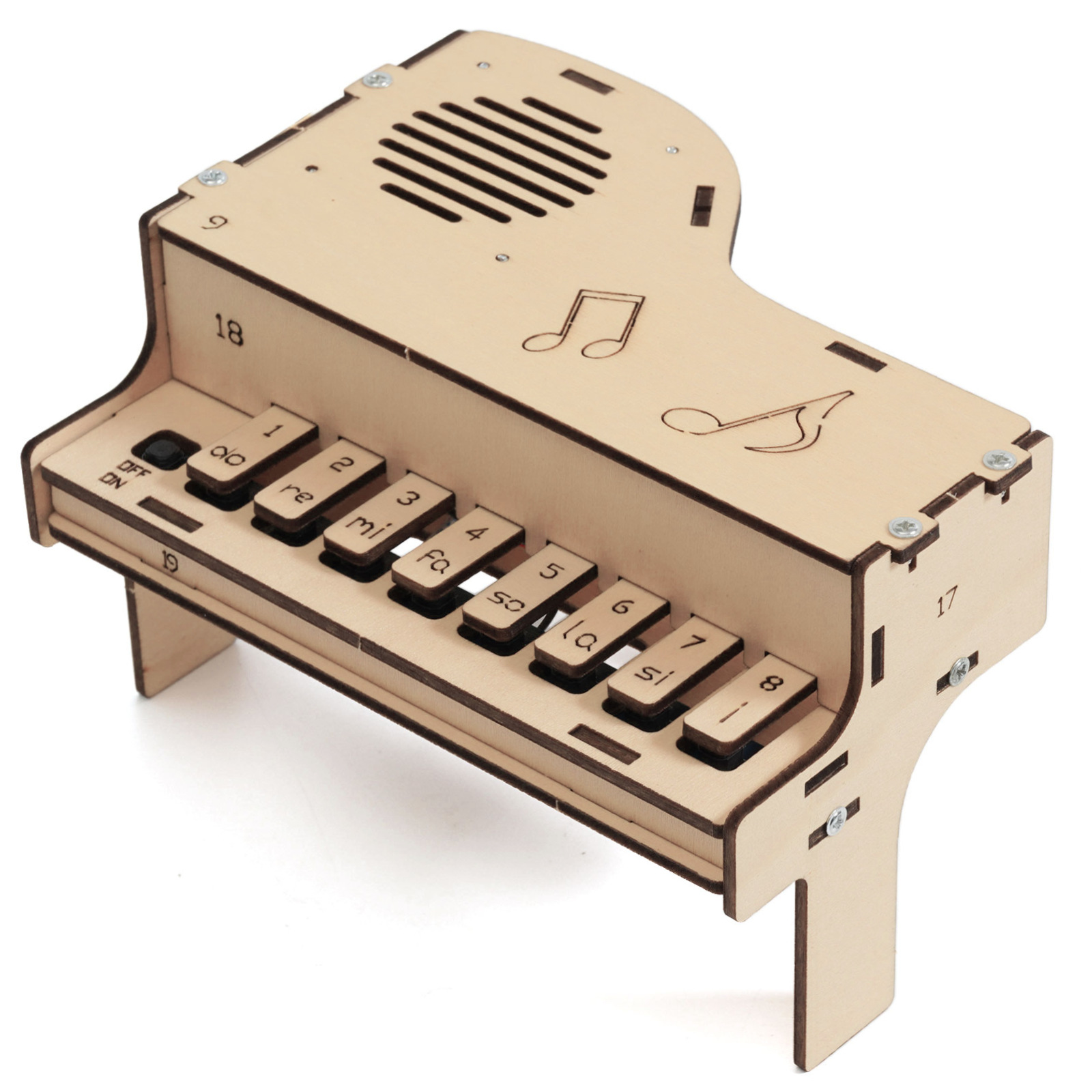 DIY Wooden Electronic Piano Mo - Diy Electronics Kits For Kids recensie en prijs