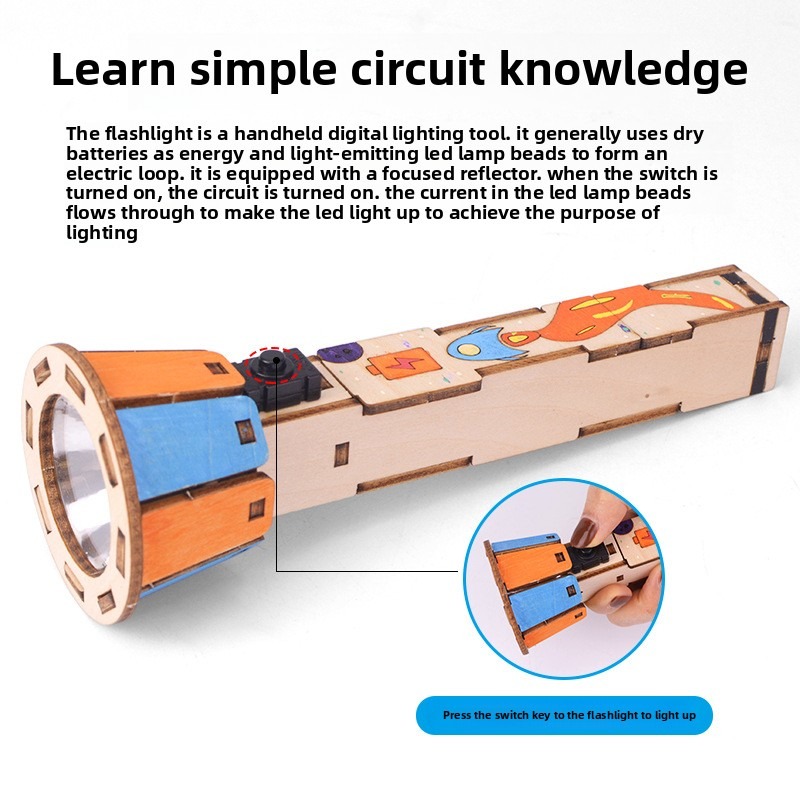 DIY Wooden Flashlight Kit Educ - Diy Electronics Projects For Kids recensie en prijs