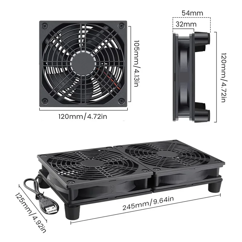 Router Cooling Fan High Airflo - Diy Electronics Case recensie en prijs