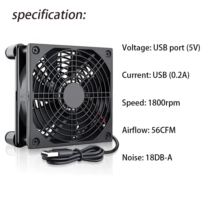 Router Cooling Fan High Airflo - Diy Electronics Case recensie en prijs