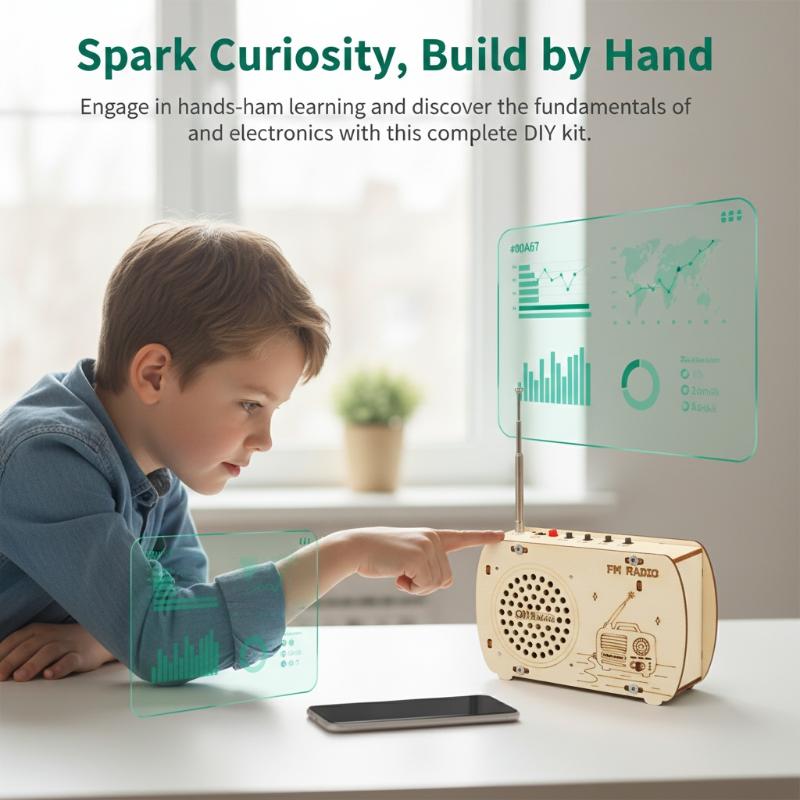 DIY Wooden FM Radio Kit Vintag - Diy Electronics Projects For Kids recensie en prijs