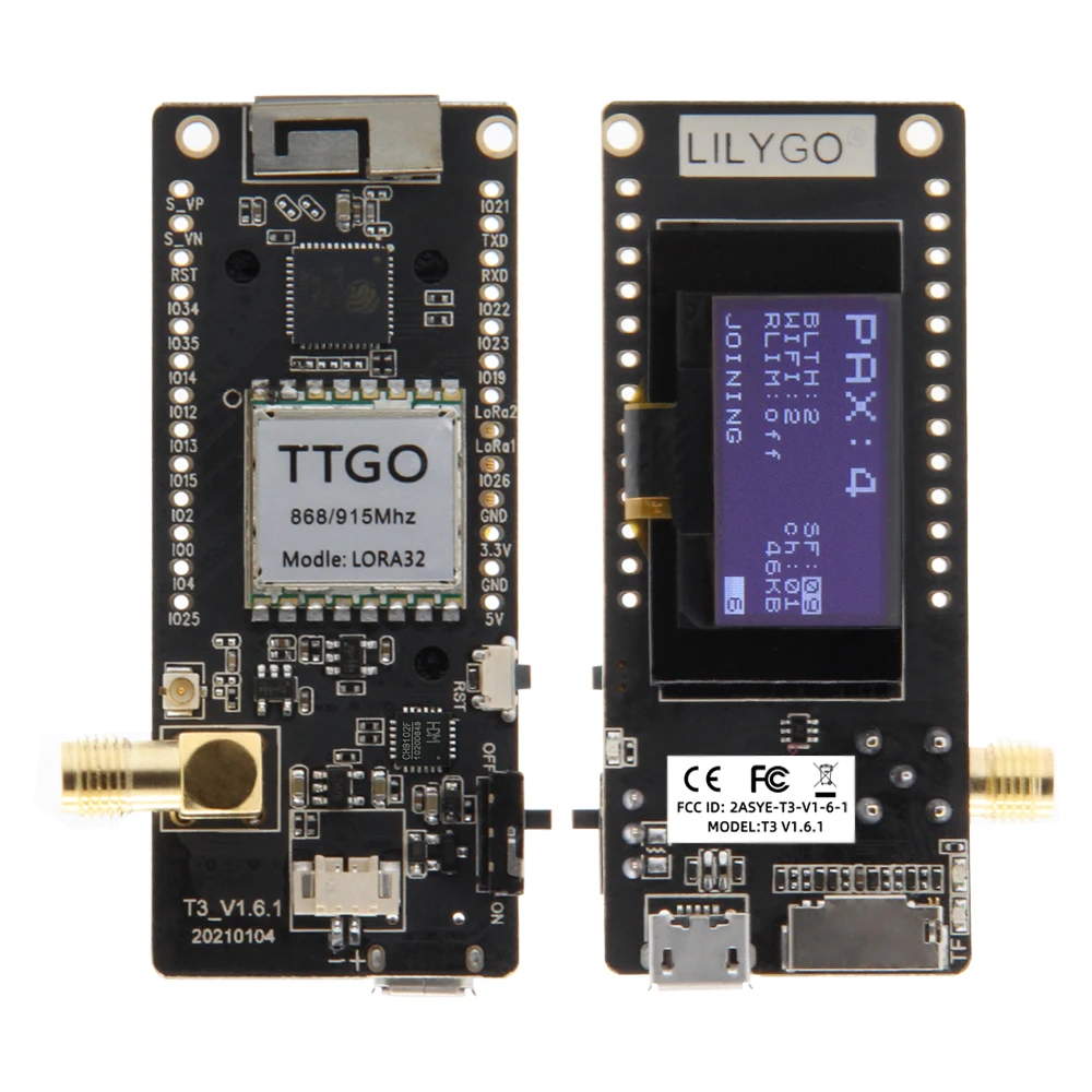 LILYGO® TTGO LoRa32 V2.1_1.6 V - Oled Display Module recensie en prijs