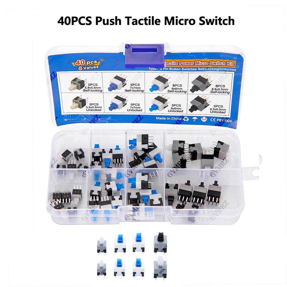 40PCS 8Values Push Tactile Mic - Diy Electronics Project Kit recensie en prijs