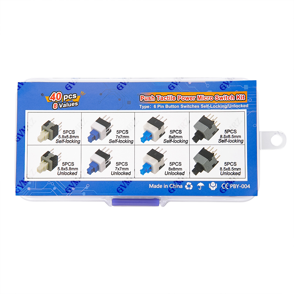 40PCS 8Values Push Tactile Mic - Diy Electronics Project Kit recensie en prijs