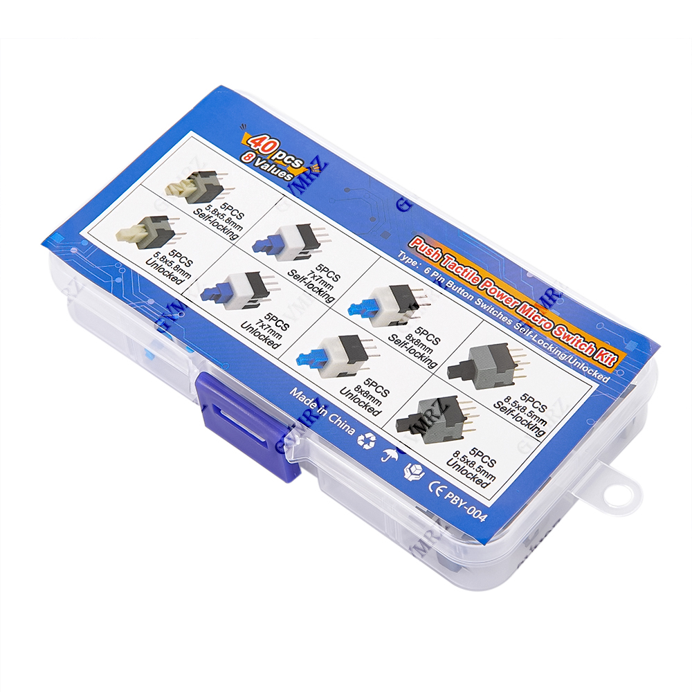 40PCS 8Values Push Tactile Mic - Diy Electronics Project Kit recensie en prijs