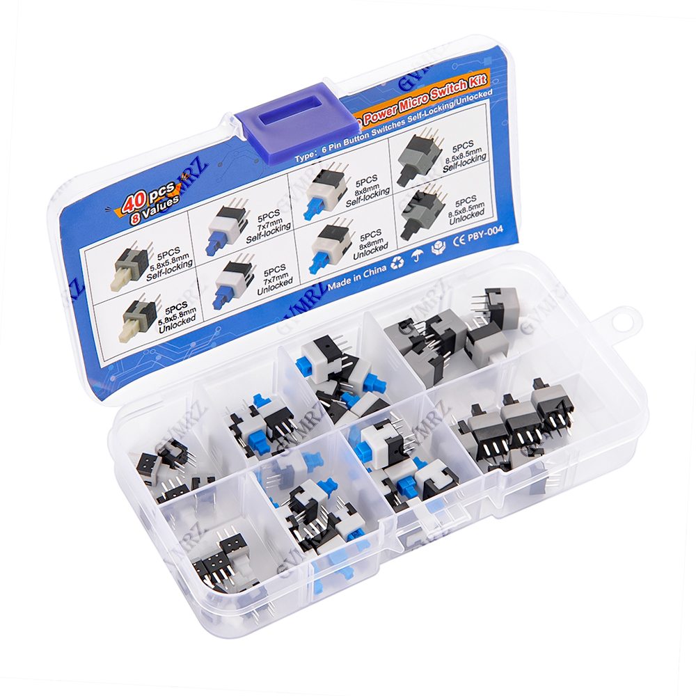 40PCS 8Values Push Tactile Mic - Diy Electronics Project Kit recensie en prijs