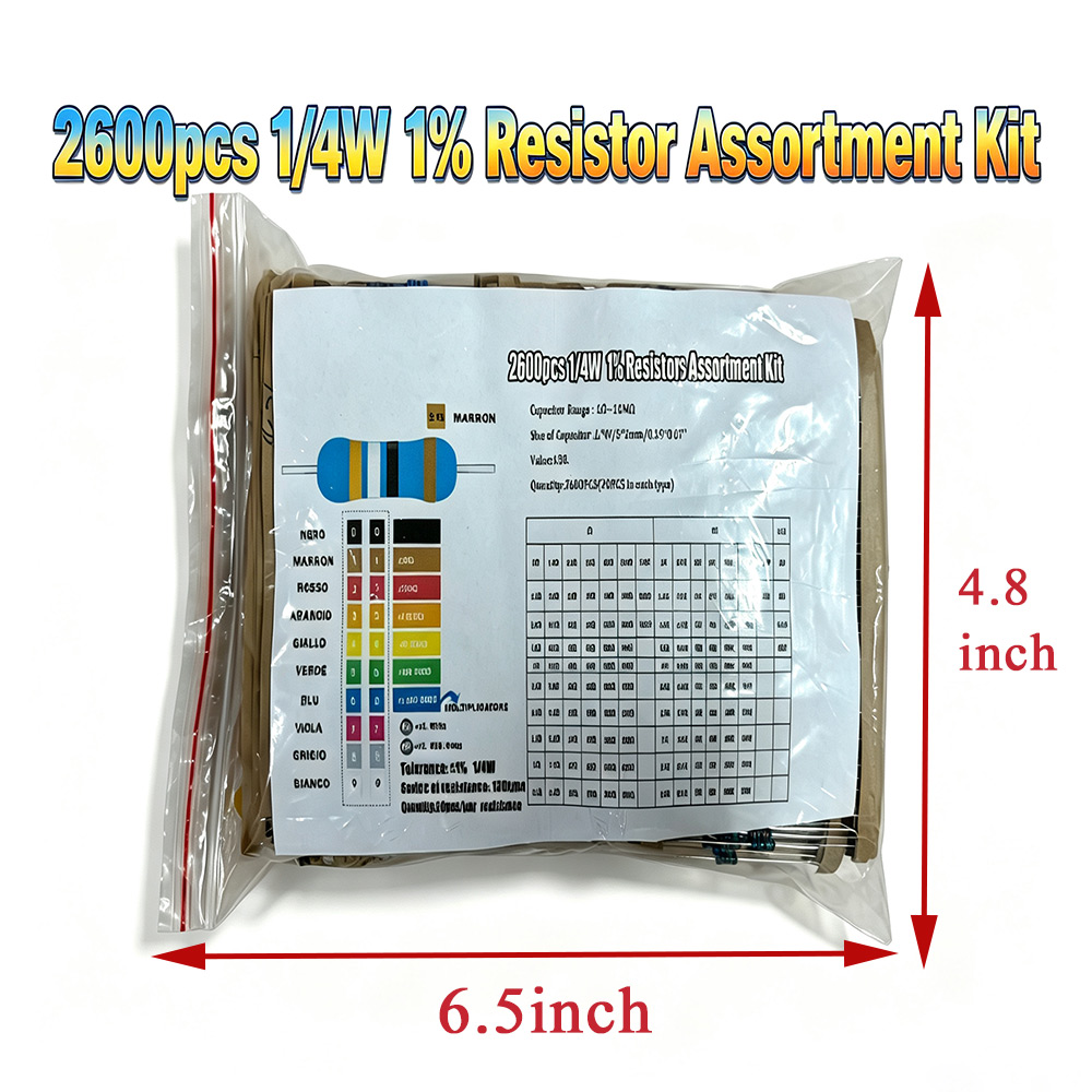2600pcs Metal Film Resistors A - Diy Electronics Project Kit recensie en prijs