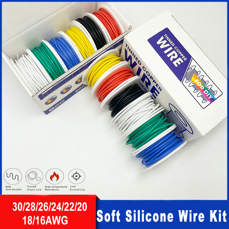 Soft Silicone Wire Kit 16awg 1 - Diy Electronics Project Kit recensie en prijs