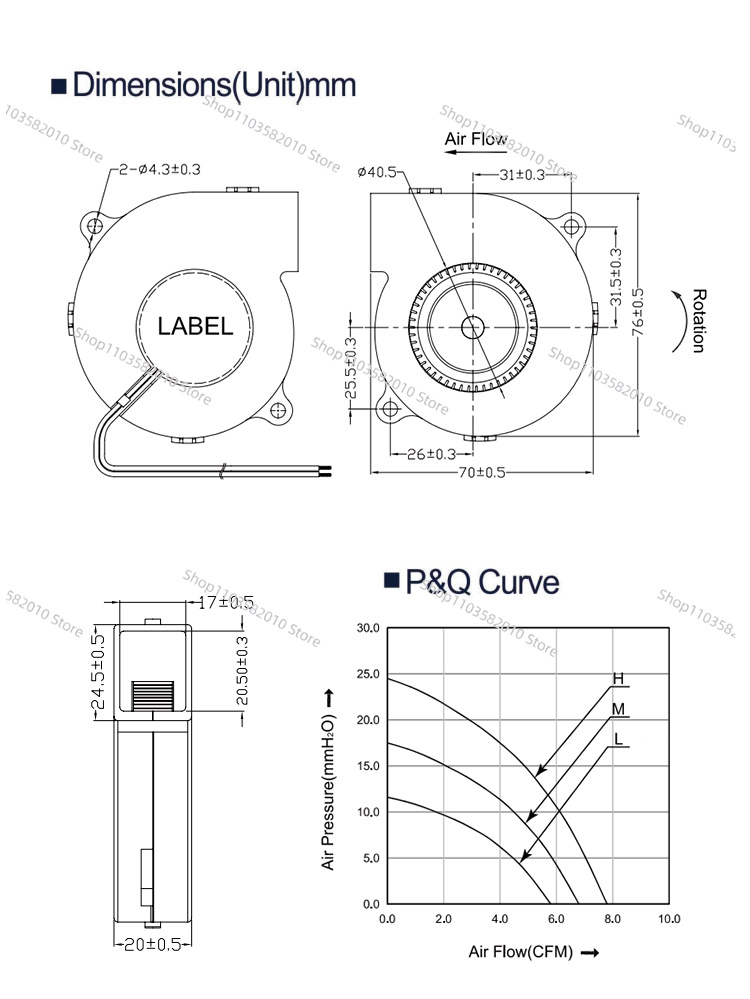 Ultra-Thin 75mm DC Centrifugal - Diy Electronics Cabinet recensie en prijs