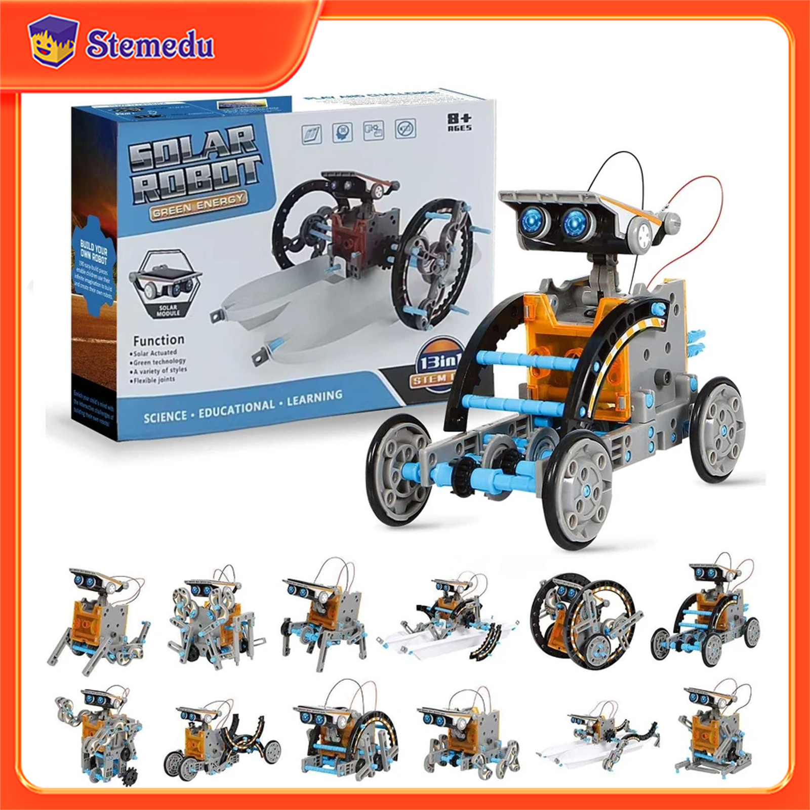 13 in 1 Solar Powered Robot Sc - Diy Electronics Kits For Kids recensie en prijs