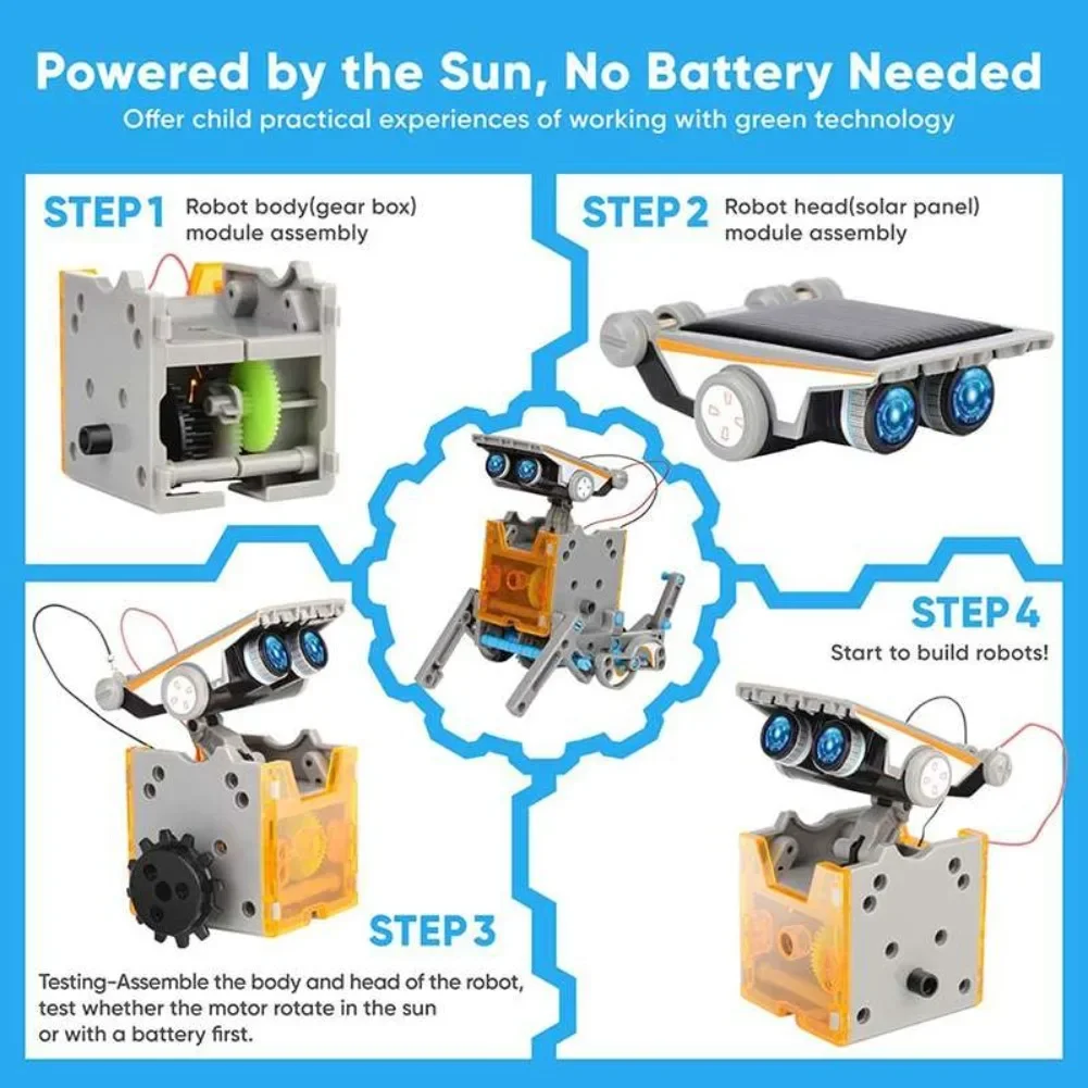 13 in 1 Solar Powered Robot Sc - Diy Electronics Kits For Kids recensie en prijs